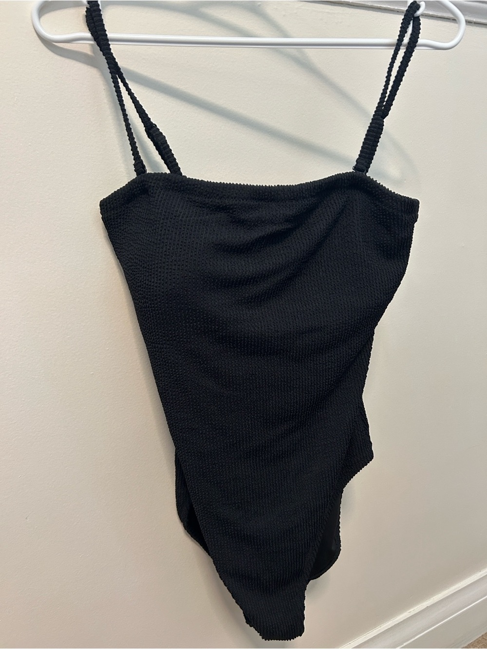 J. Crew Black Scrunchie Gemma one piece bathing suit
